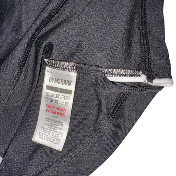 Gymshark Black Athletic MESH Tank Top Sz Small - Picture 9 of 10